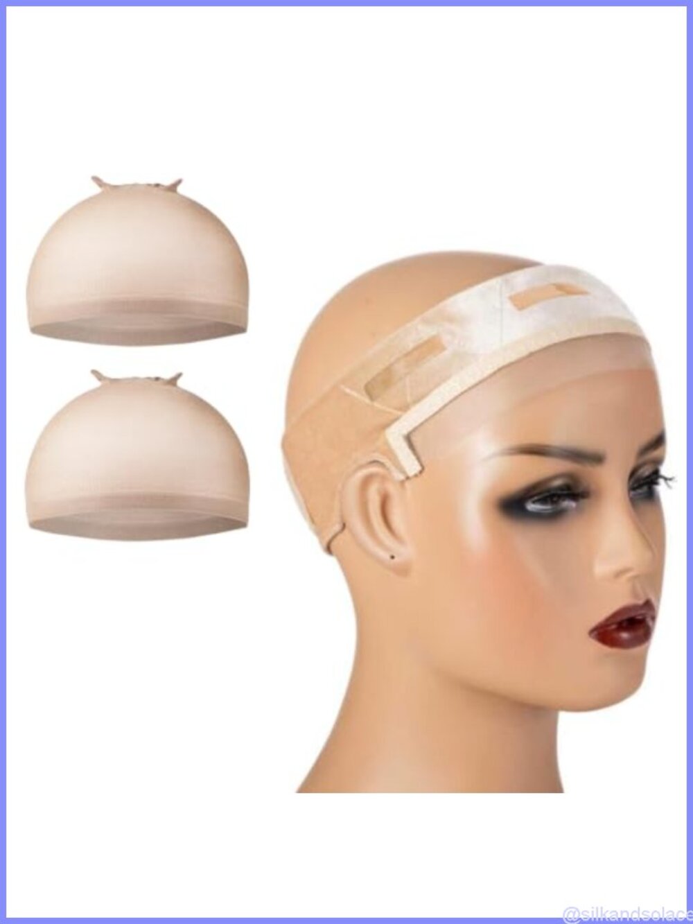 Velvet Wig Grip Band Adjustable Non-Slip Lace Front Hair Accessory